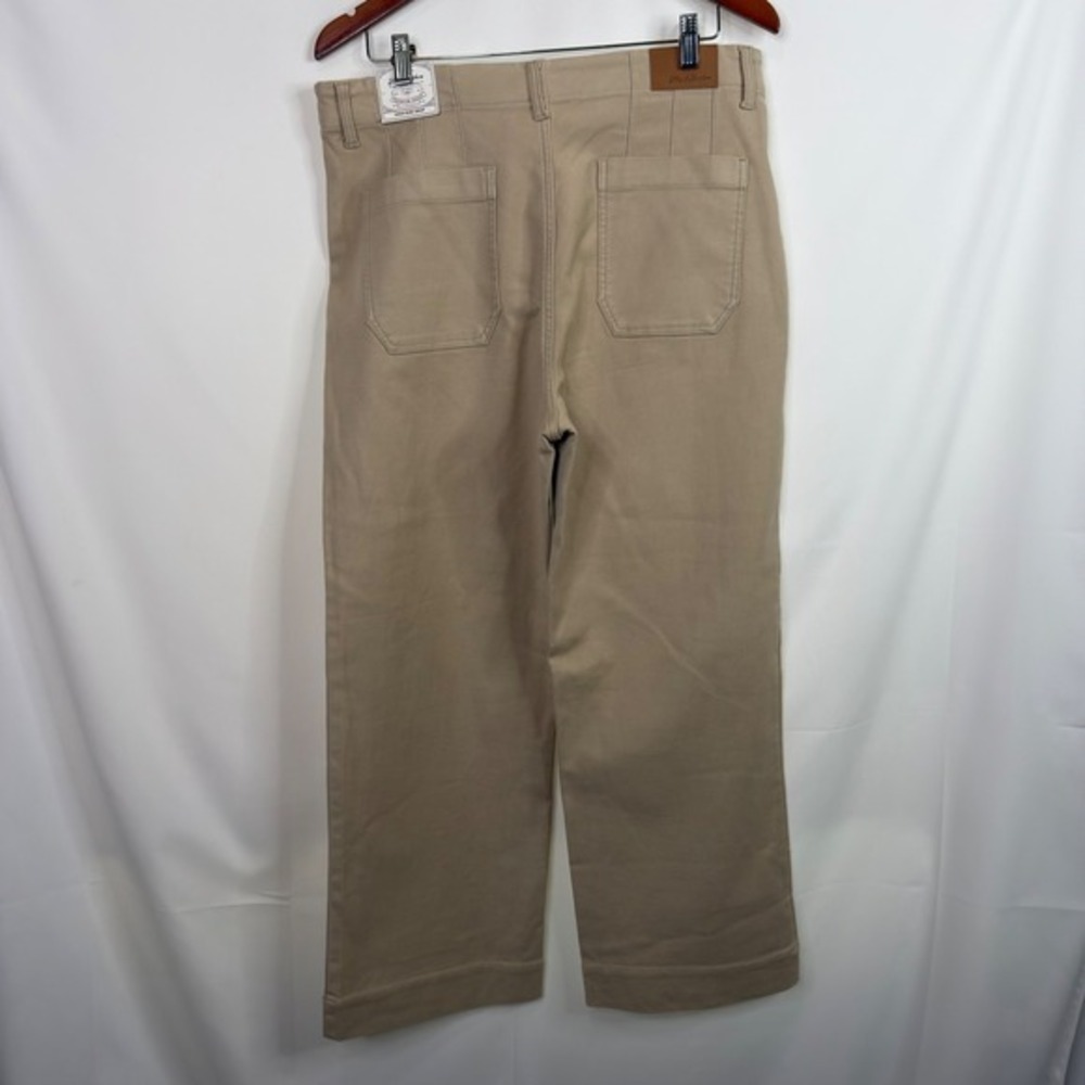 Flag & Anthem High Rise Crop Pants Womens 14/32 Tan Khaki‎ NWT - Picture 9 of 10
